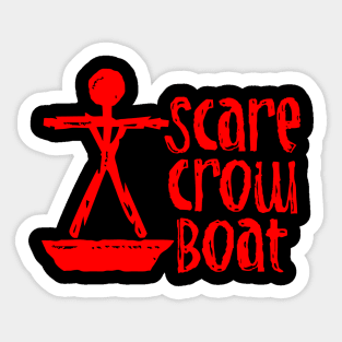 Scarecrow Boat Sticker